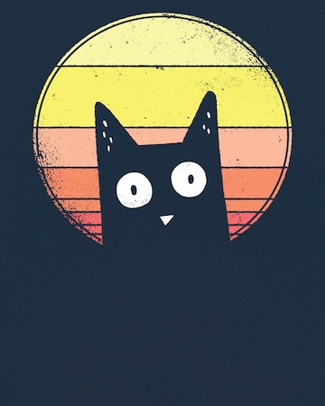watabout.kids Shirt 'Sunset Cat' in Blauw