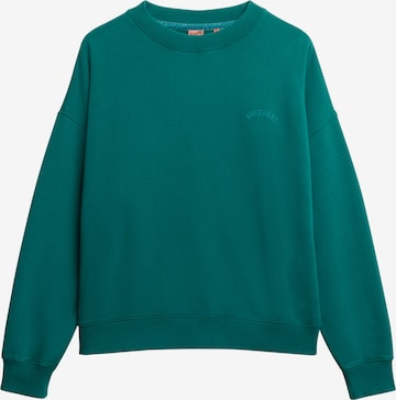 Sweat-shirt Superdry en vert : devant