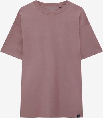 T-Shirt Pull&Bear en rose : devant