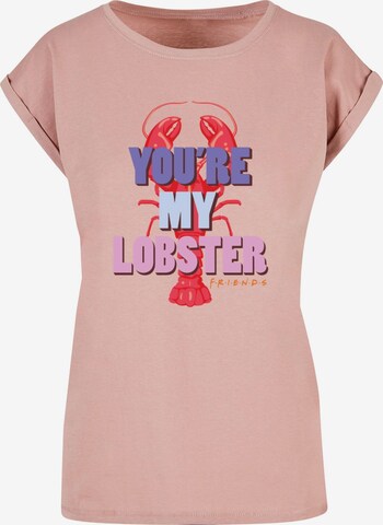 Maglietta 'Friends - My Lobster' di ABSOLUTE CULT in rosa: frontale