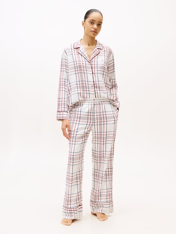 Tommy Hilfiger Underwear Pyjama 'Essential' in Weiß: Vorderseite