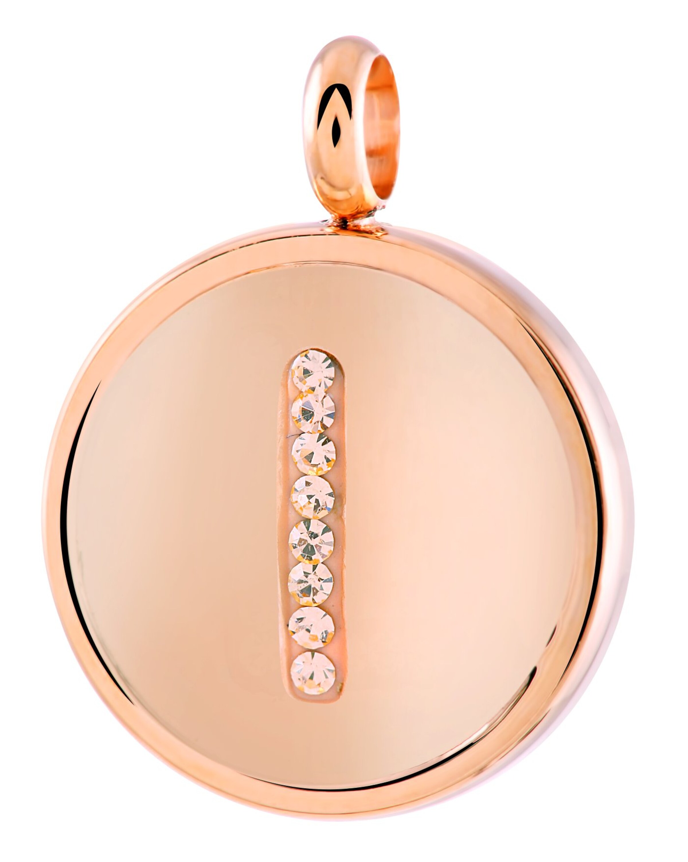 Lucardi Pendant in Gold: front