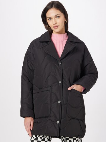 Monki Between-Season Jacket in Black: front