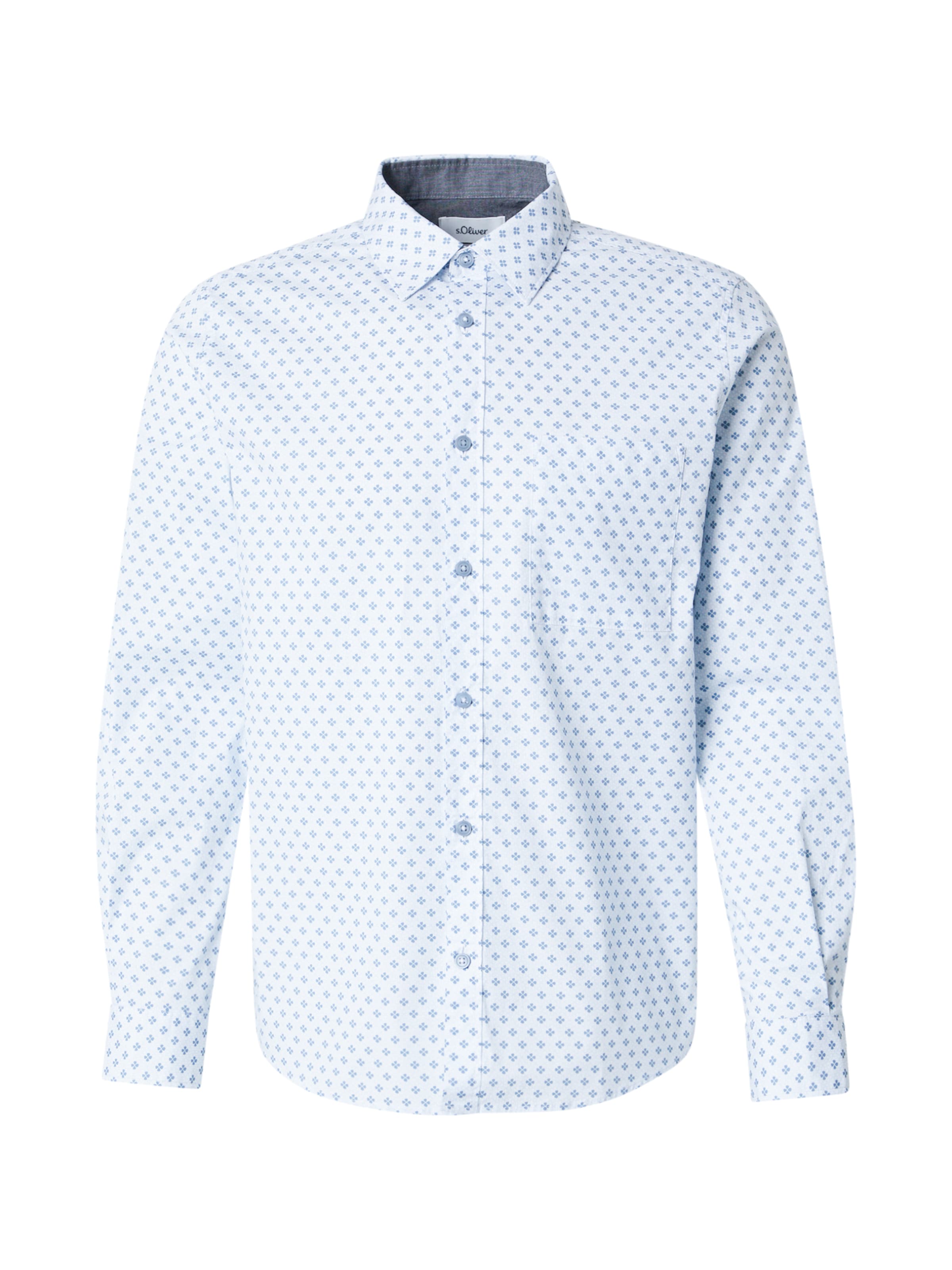 s.OliverRegular Fit Košulja - plava boja: prednji dio