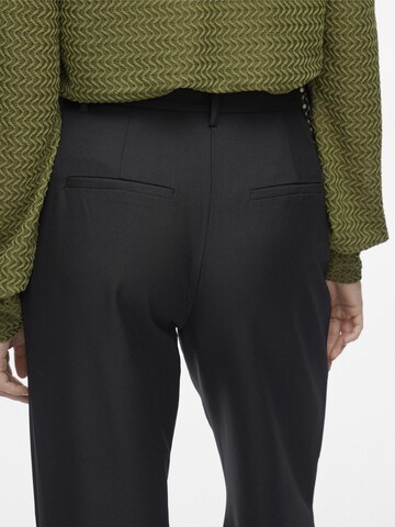 VILA Wide leg Pleat-front trousers in Black