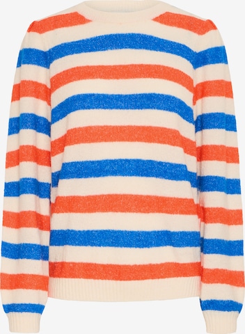 Pull-over 'DUSTY' ICHI en mélange de couleurs : devant