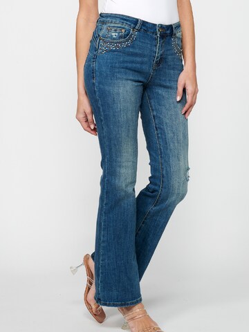 Flared Jeans di KOROSHI in blu: frontale