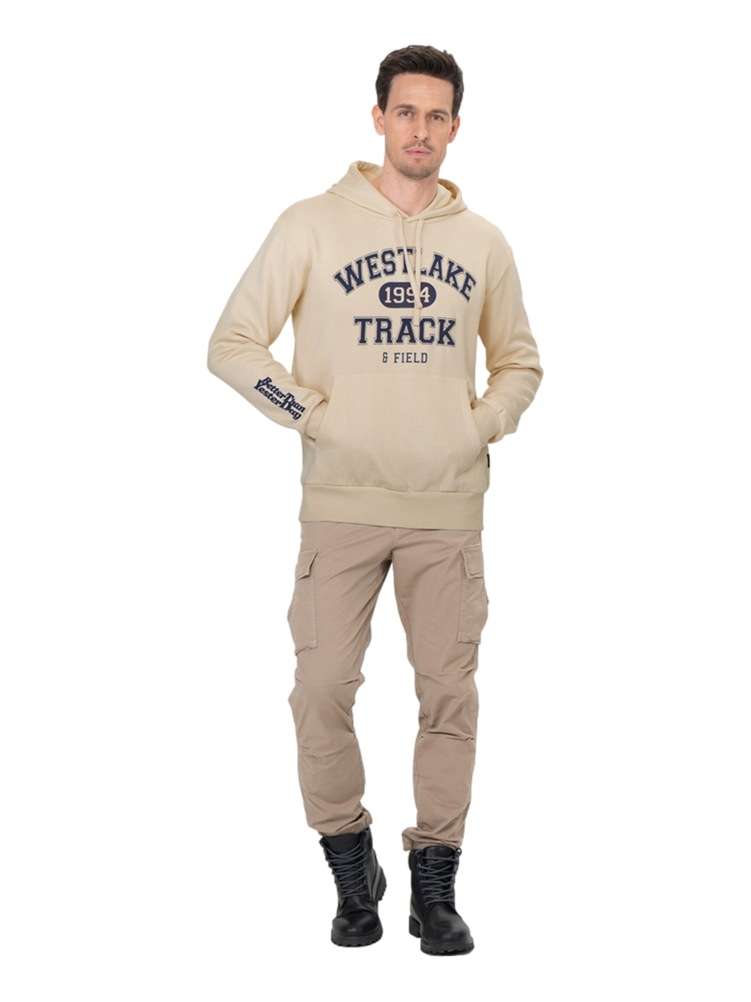 Key Largo Pullover 'West Lake' i beige