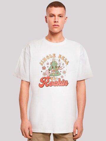 F4NT4STIC Shirt 'Jingle Bell Rockin Christmas' in White: front
