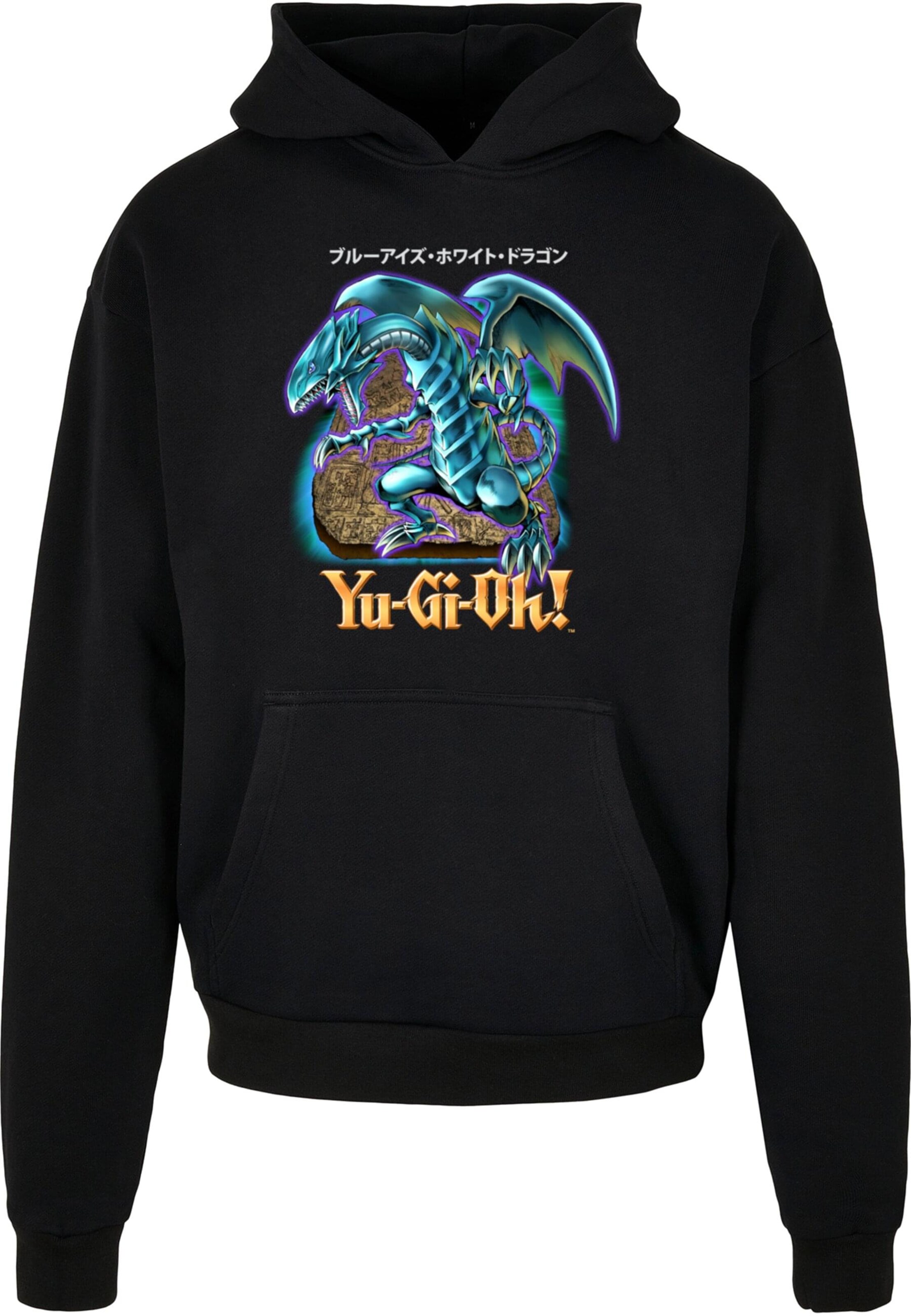 Merchcode Sweatshirt 'Yu-Gi-Oh! - Dragon' in Black: front