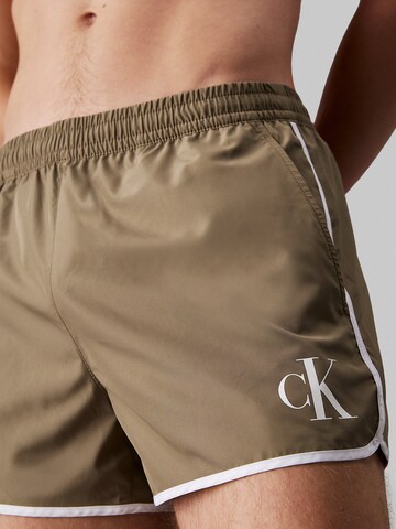 Calvin Klein Swimwear Swimming shorts 'Runner' in Green