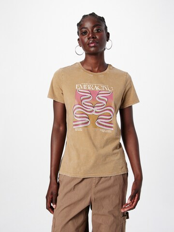 GARCIA T-Shirt in Braun: Vorderseite