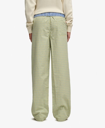 Wide Leg Pantalon Superdry & Co en jaune