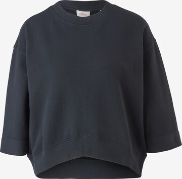 s.Oliver Sweatshirt in Schwarz: predná strana