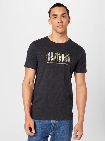 Ragwear T-Shirt 'BOARDY' (GOTS) in Grau: predná strana