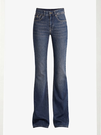 IT'S BASIC Jean 'OLIVIA Flare Mid Rise Jeans' en bleu-gris, Vue avec produit