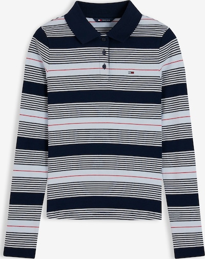 Tommy Jeans Majica veličine XXS u mornarsko plava / svijetloplava / vatreno crvena, Pregled proizvoda