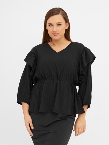 Anyday Blouse 'Eliza' in Black: front