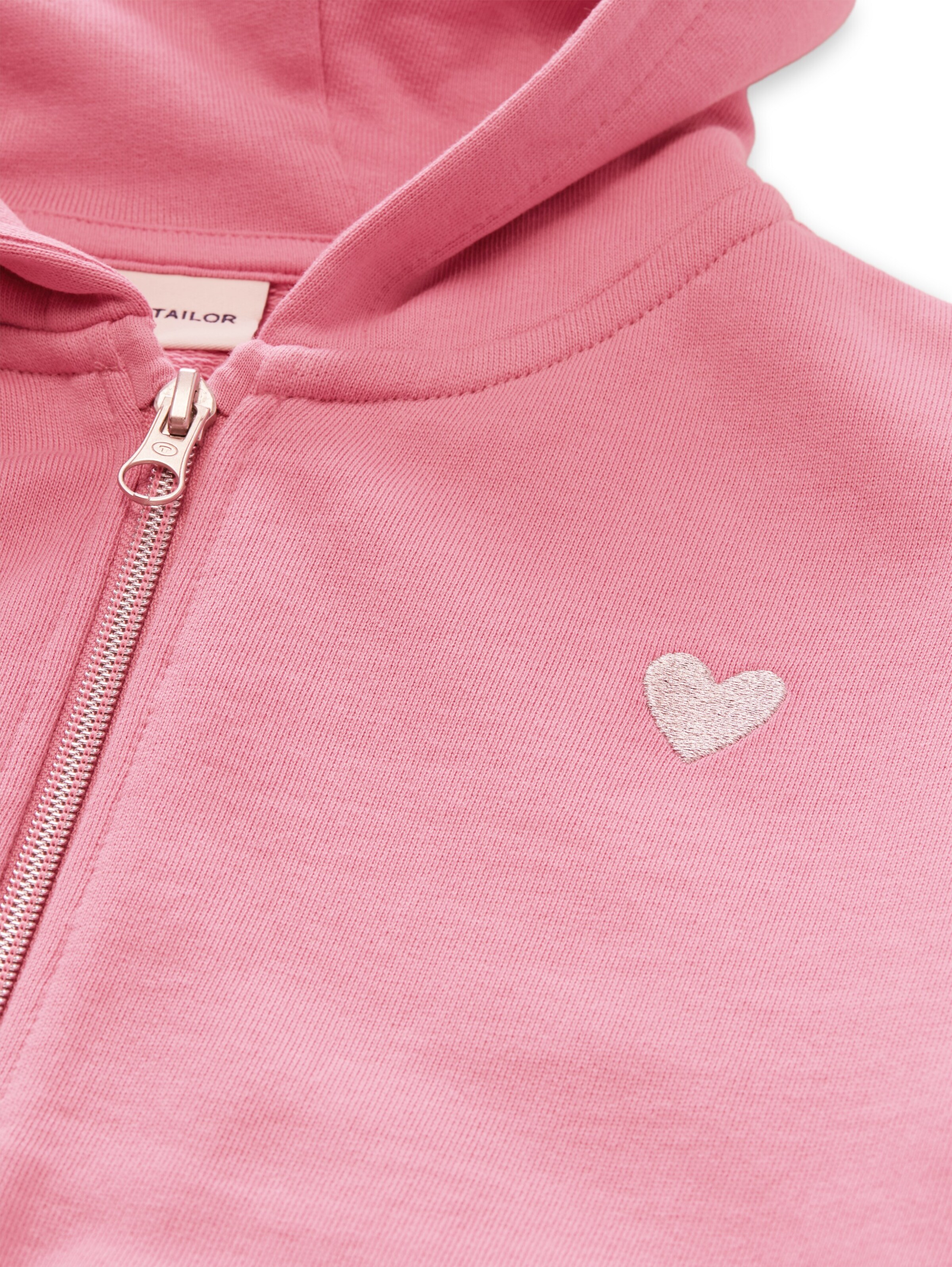 TOM TAILOR - Sudadera con cremallera en rosa