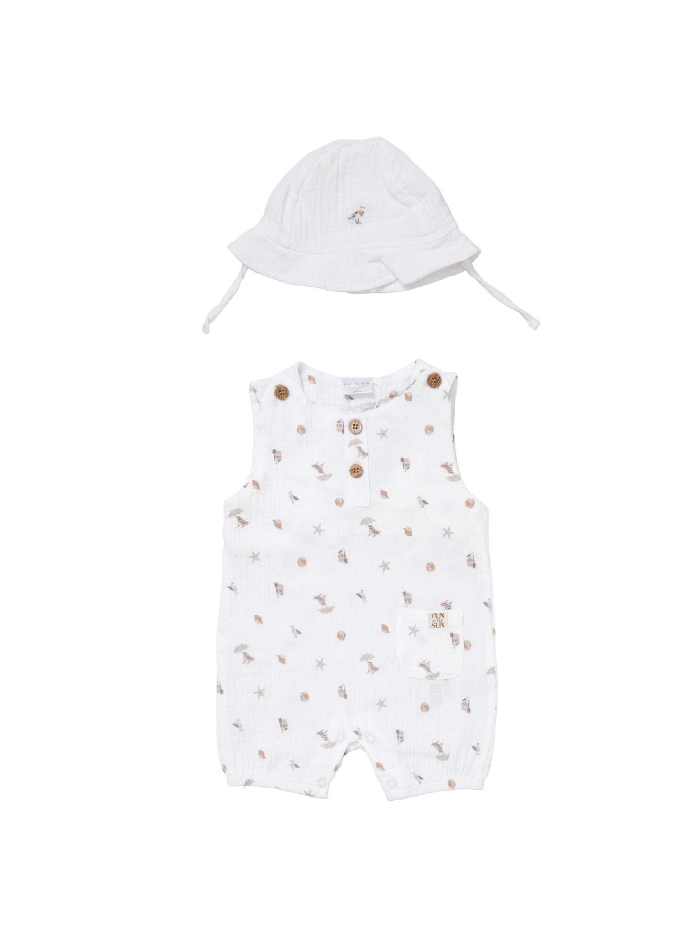 Set 'Strand' Rock a Bye Baby Boutique en blanc : devant