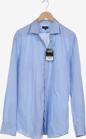 Baldessarini Button Up Shirt in XXL in Blue: front