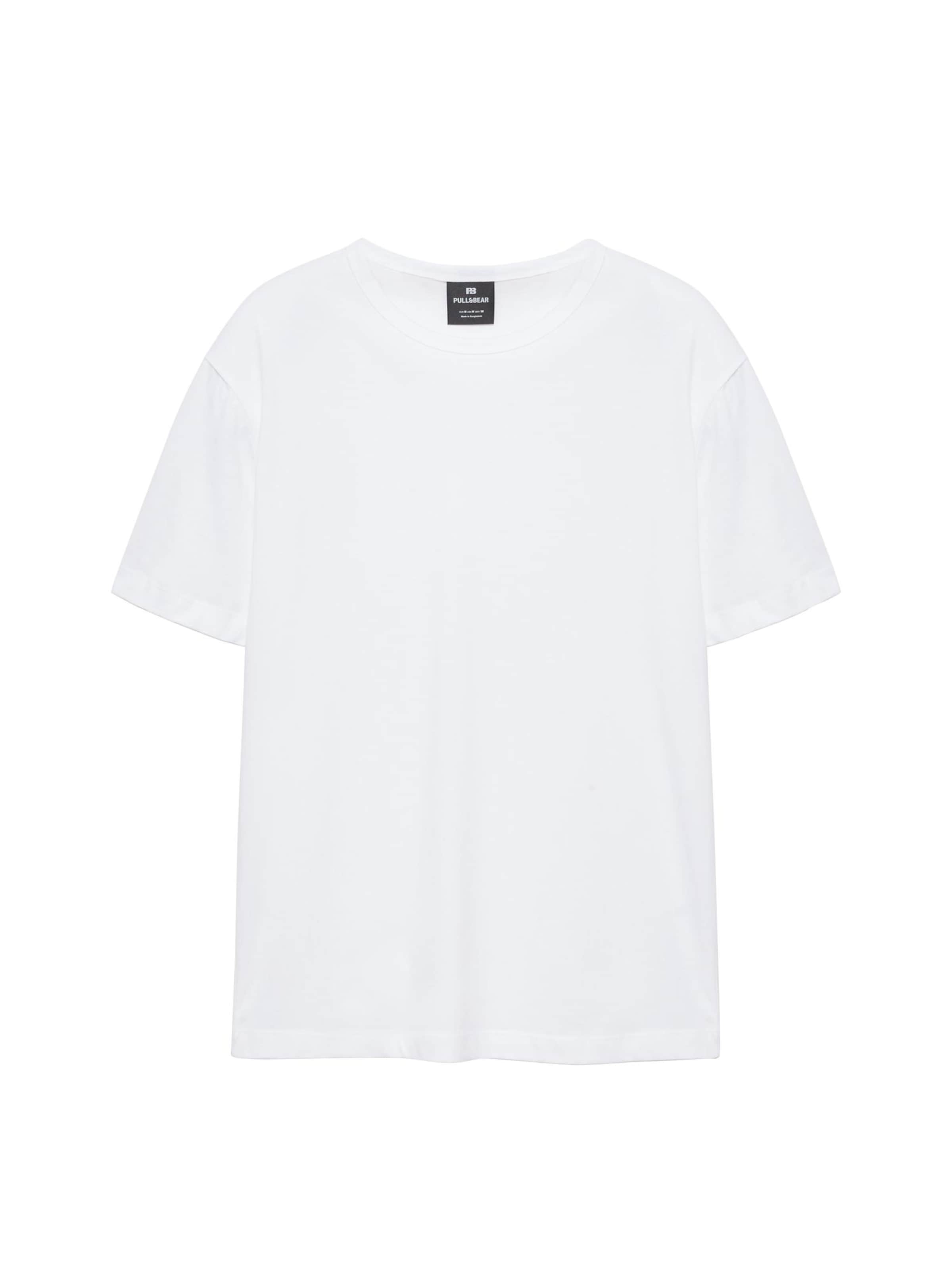 Pull&Bear T-Shirt in XS in weiß, Produktansicht