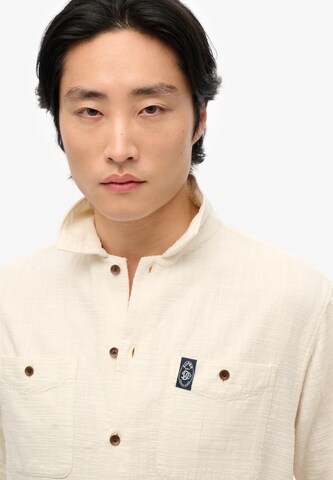 Superdry Regular fit Button Up Shirt in White