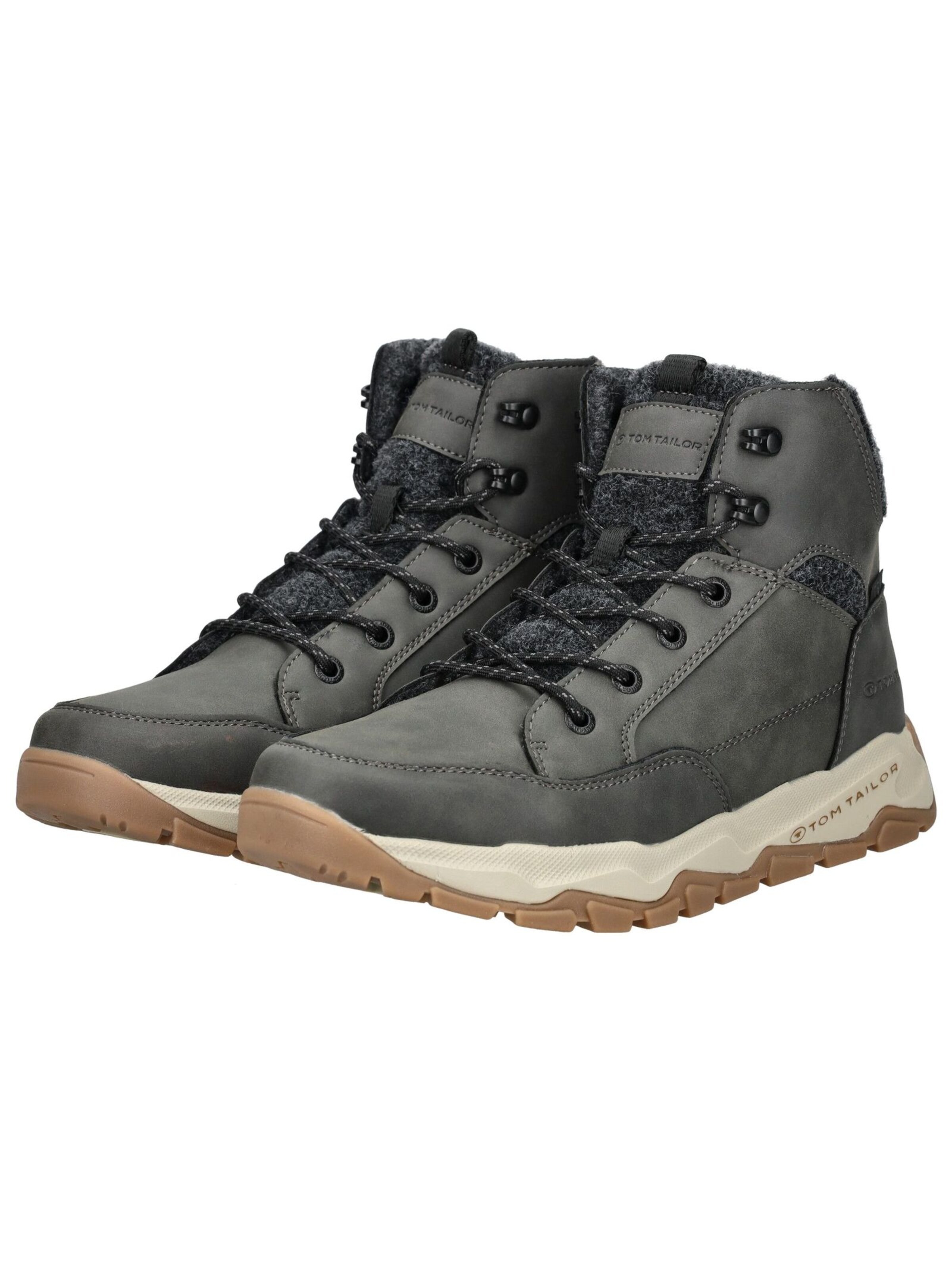 Boots stringati di TOM TAILOR in grigio