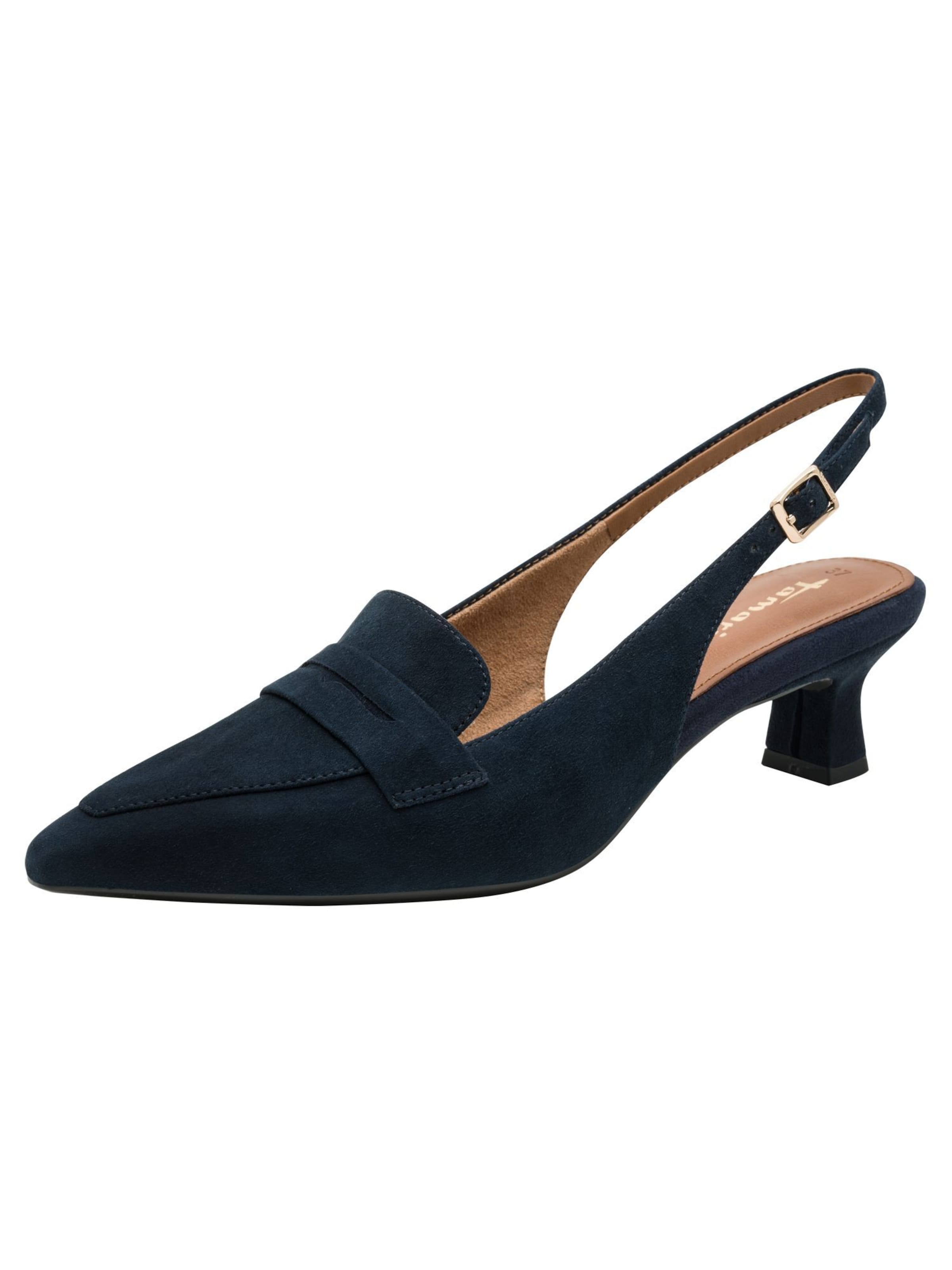 Tamaris Slingpumps in Blauw: voorkant