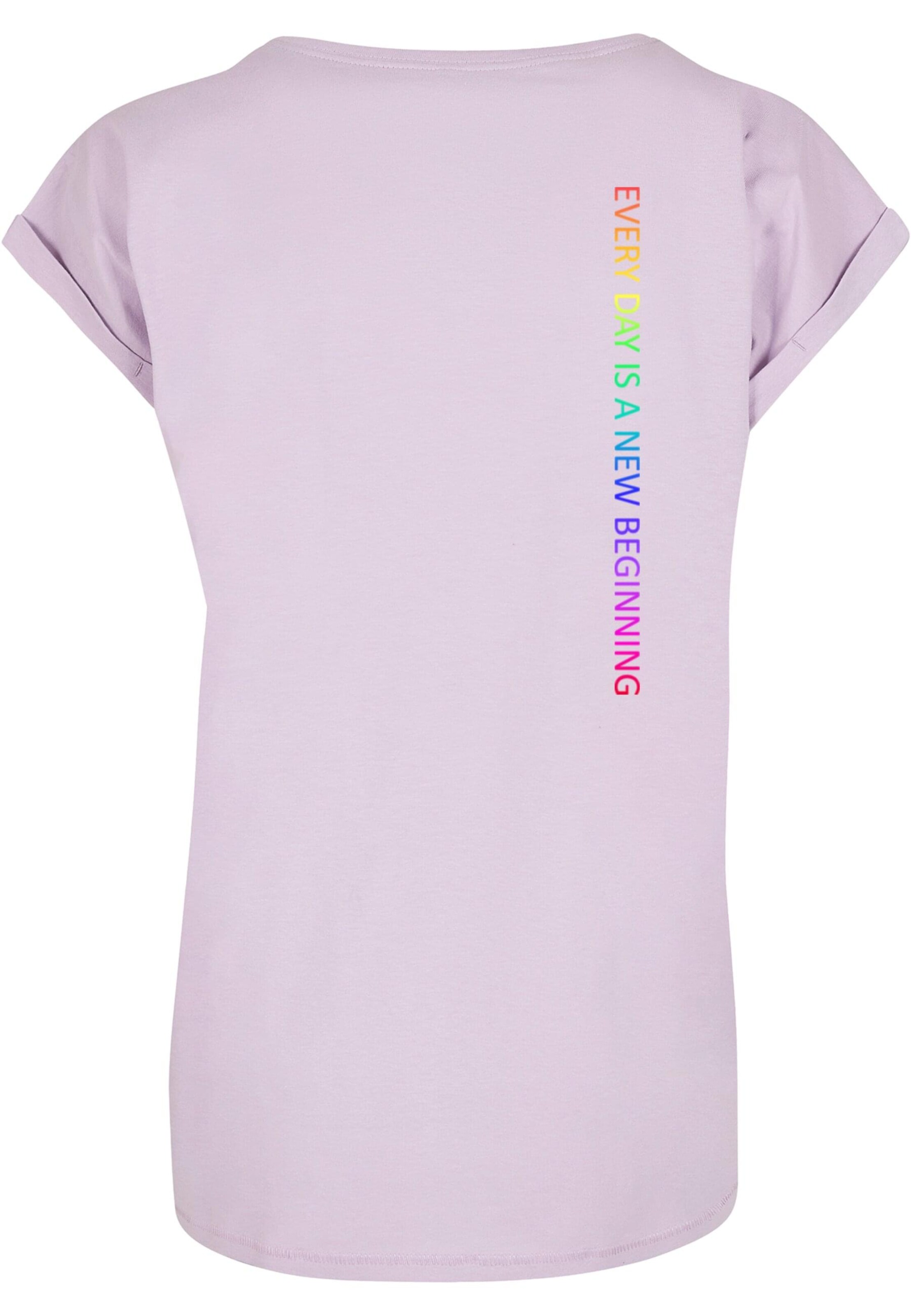 Merchcode Shirt 'Hope Rainbow' in Lila