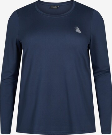 T-shirt fonctionnel Active by Zizzi en bleu : devant