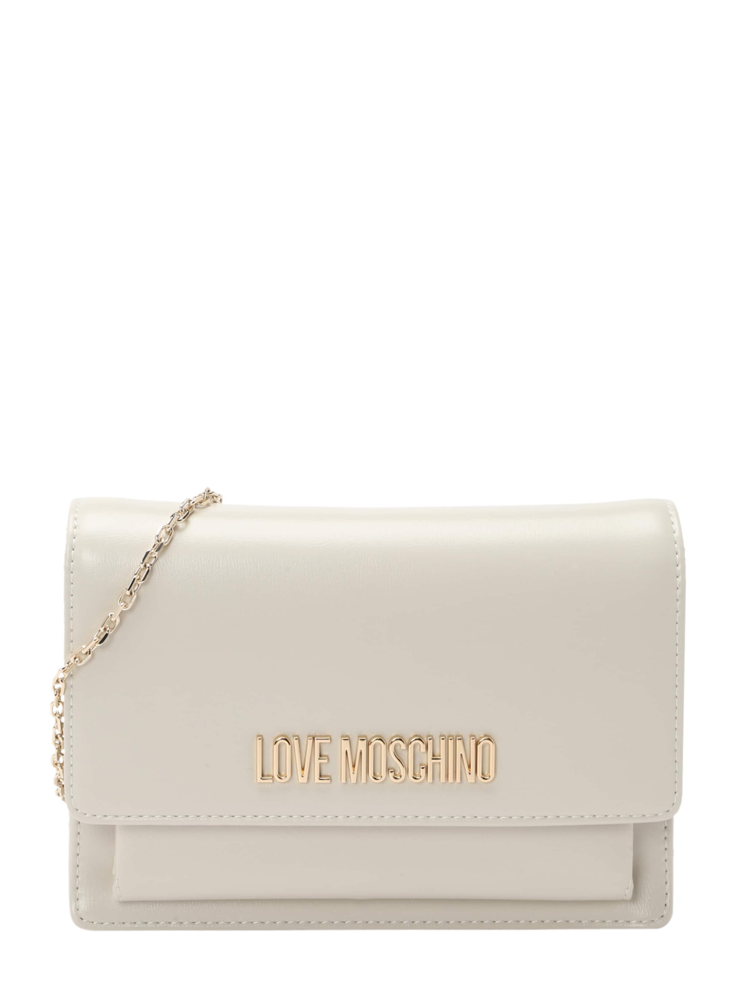 Sac à bandoulière Love Moschino en beige : devant