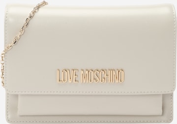 Sac à bandoulière Love Moschino en beige : devant