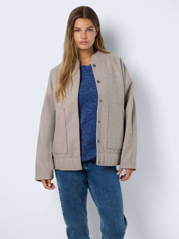 Noisy may Between-Season Jacket 'NMHALSTON' in Mottled Beige