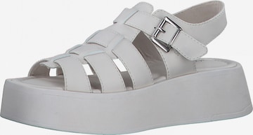 s.Oliver Sandalen met riem in Beige: voorkant