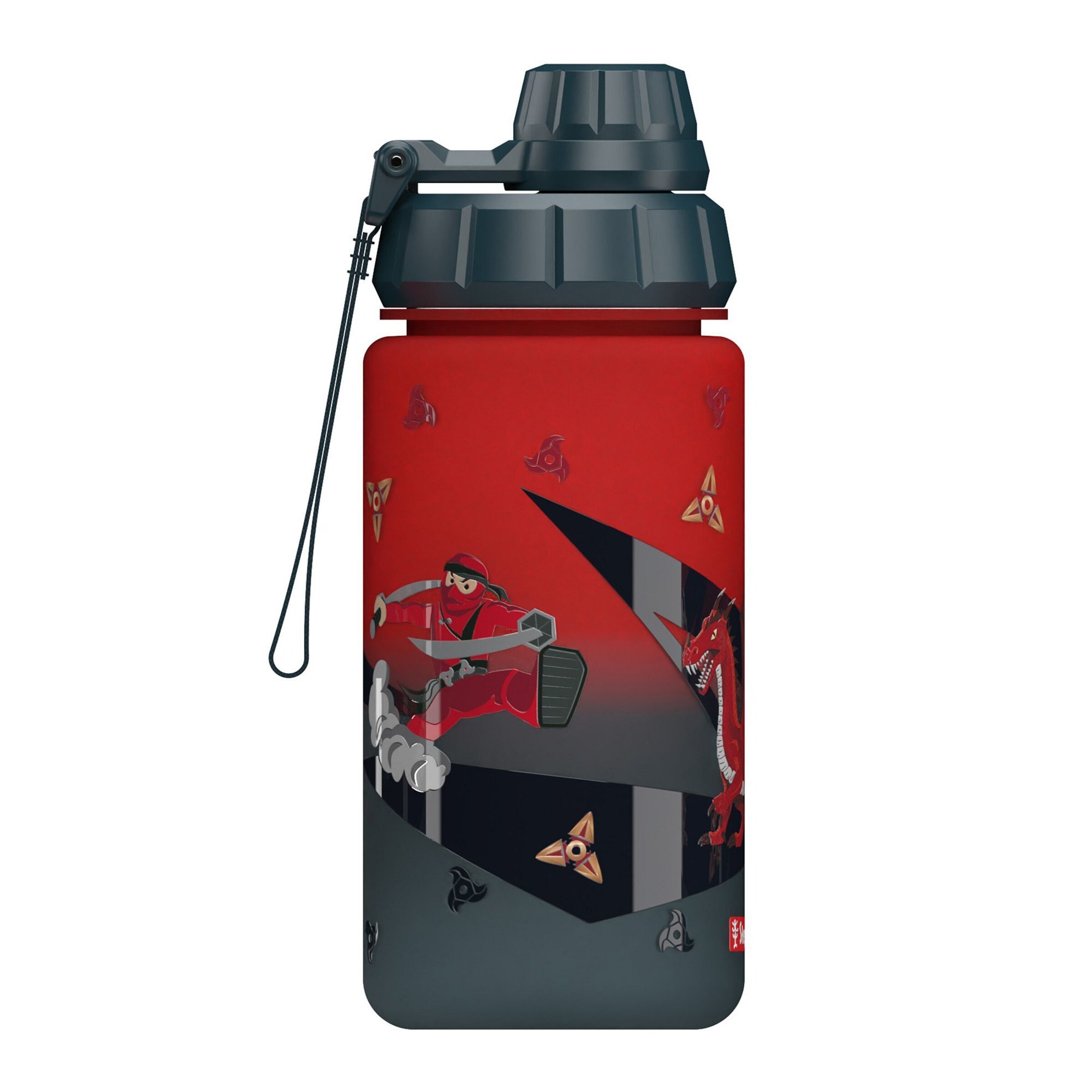 STEP BY STEP Trinkflasche in Grau: Vorderseite