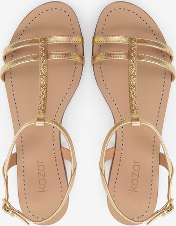 Kazar Strap Sandals in Gold