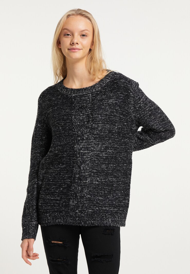 Knitwear MYMO Fine-knit sweaters Mottled Black
