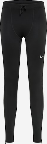 NIKE - Skinny Calças de desporto 'Challenger' em preto: frente