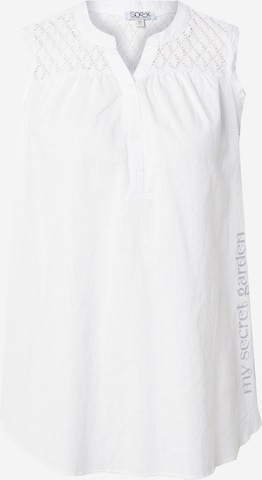 SoccxBluza - bijela boja: prednji dio