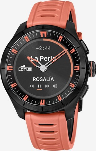 Montre digitale Lotus en orange : devant