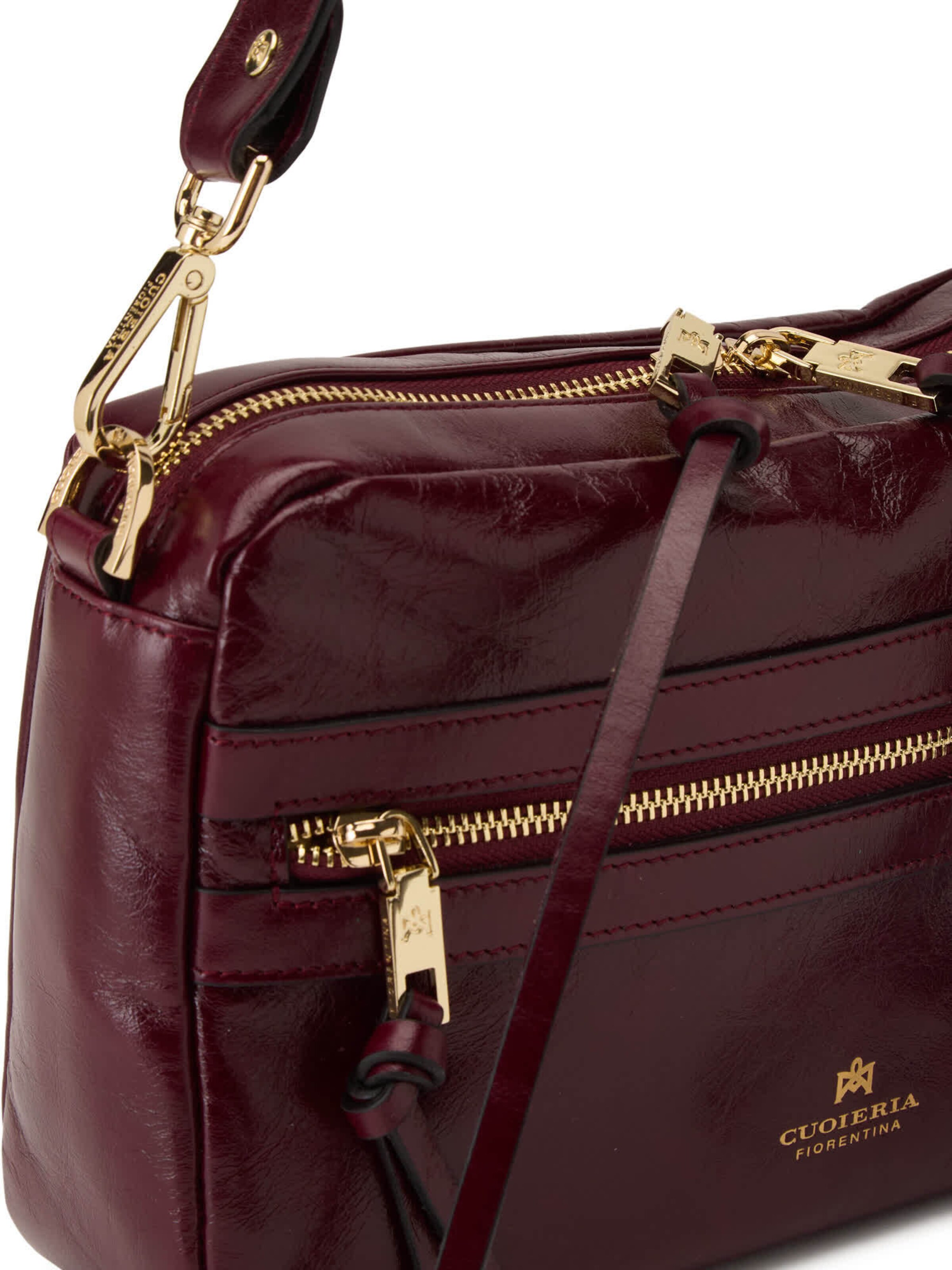 Sac à bandoulière Cuoieria Fiorentina en rouge