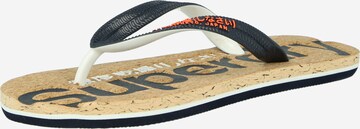 Superdry - Sandalias de dedo en azul: frente