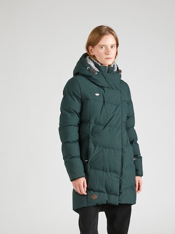 Manteau d’hiver 'PAVLA' Ragwear en vert : devant