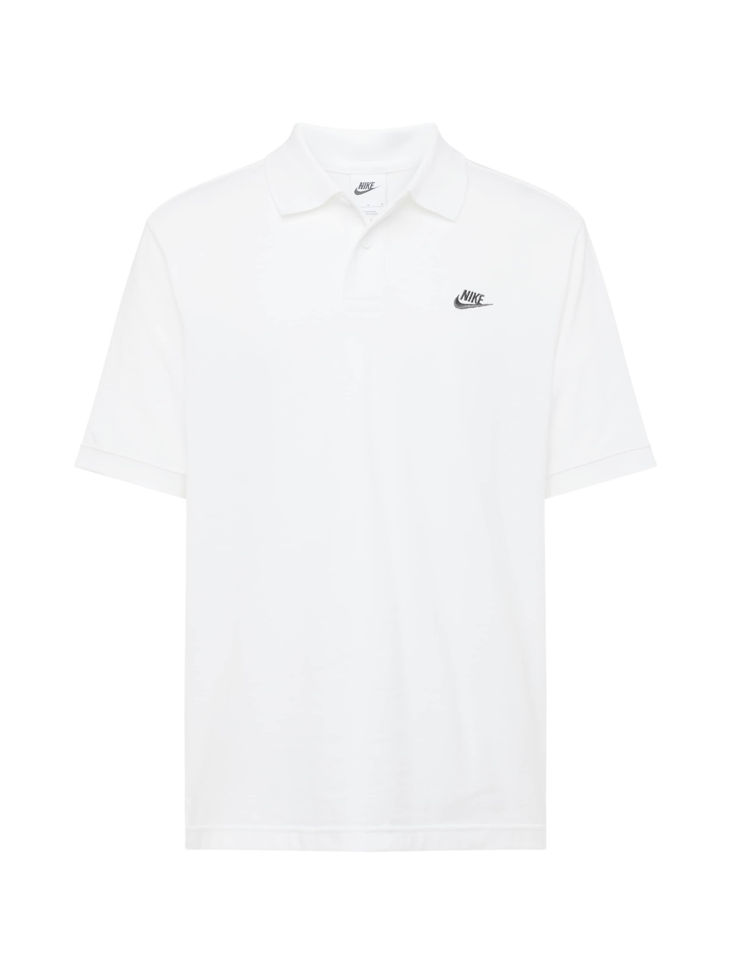 Nike Sportswear Λειτουργικό μπλουζάκι 'Club' σε λευκό: μπροστά