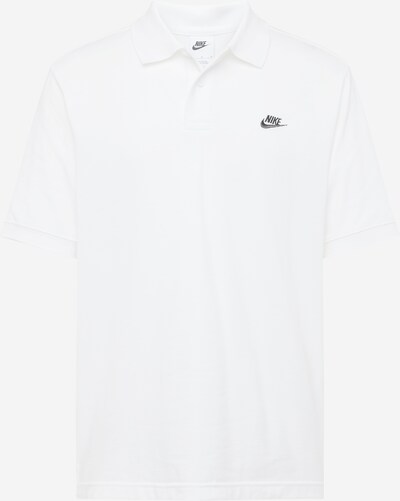 Nike Sportswear Shirt 'CLUB' in de kleur Zwart / Wit, Productweergave