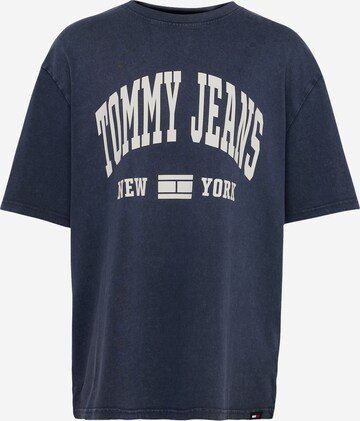 mėlyna Tommy Jeans Marškinėliai 'VARSITY': priekis