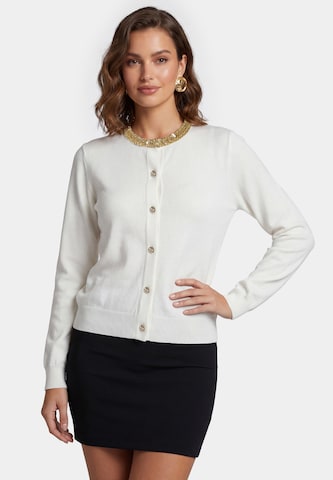 Cardigan faina en blanc : devant