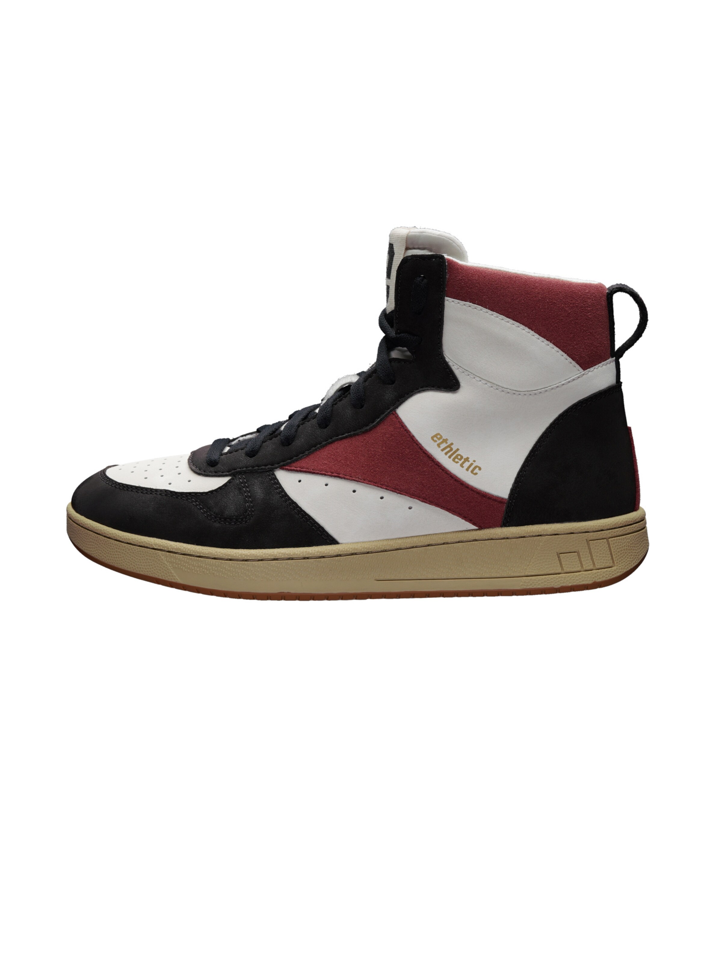 Ethletic Sneakers hoog 'Carl' in Rood: voorkant