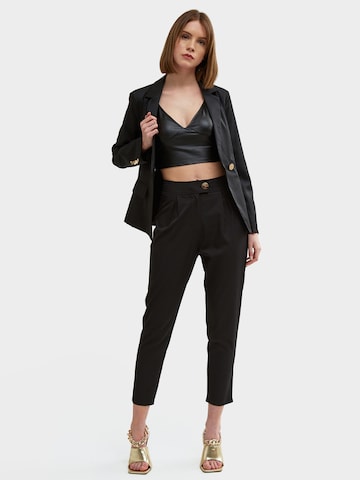 Influencer Tapered Broek in Zwart